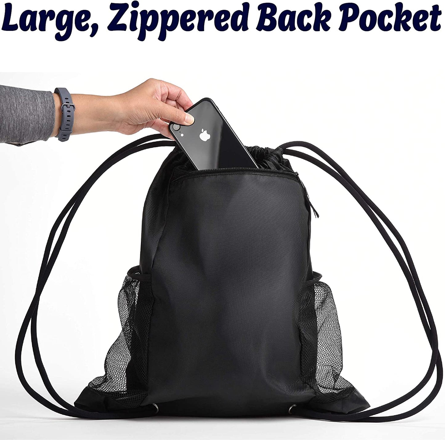 Drawstring Soccer Bag - Soccer Backpack for Boys or Girls Can Also Carry Basketball or Volleyball