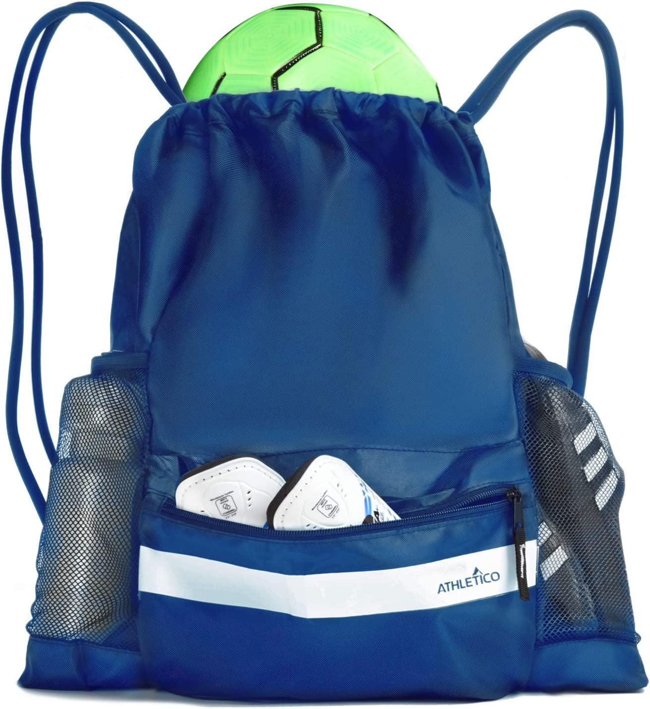 Drawstring Soccer Bag - Soccer Backpack for Boys or Girls Can Also Carry Basketball or Volleyball